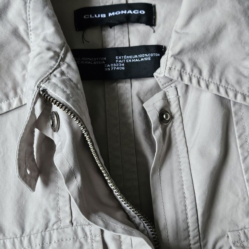 Club Monaco Light Taupe Utility Jacket - Picture 4 of 9